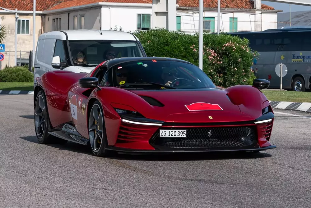 Over 120 Ferrari cars at the event