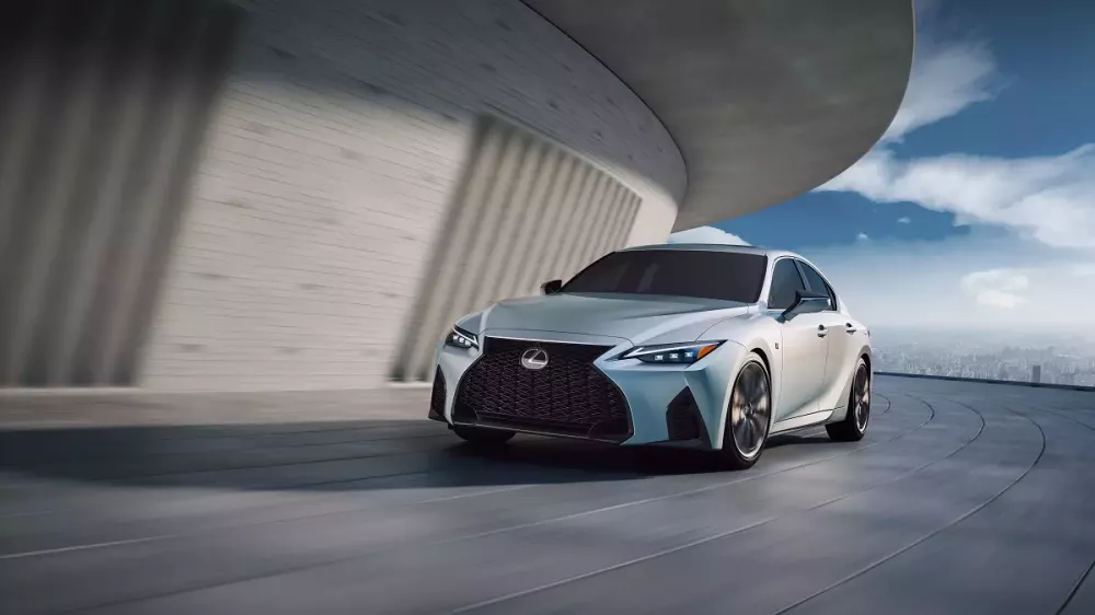 Lexus IS - the smallest sedan in the Lexus lineup.