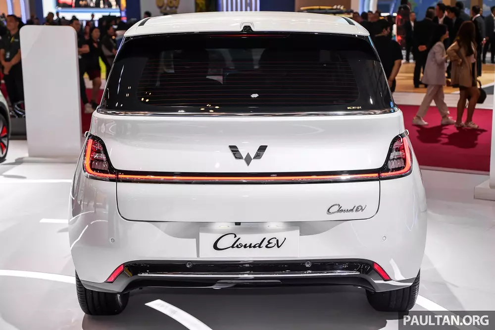 Rear view of the Wuling Cloud EV