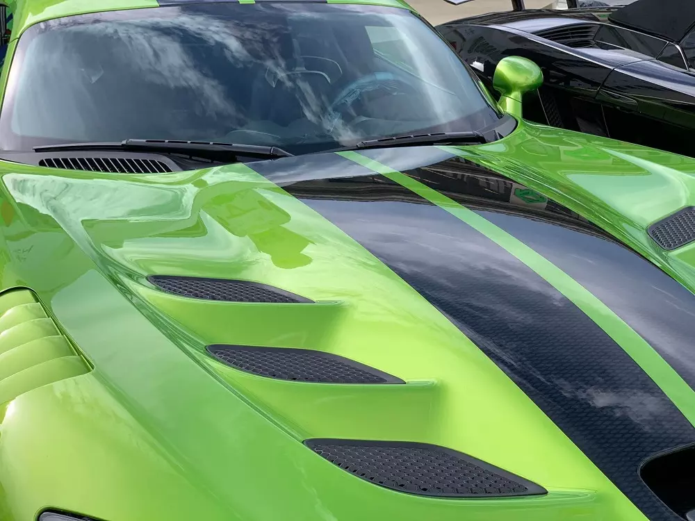 Rear view of the Dodge Viper ACR Snakeskin ACR Edition showcasing the Extreme Aero Package