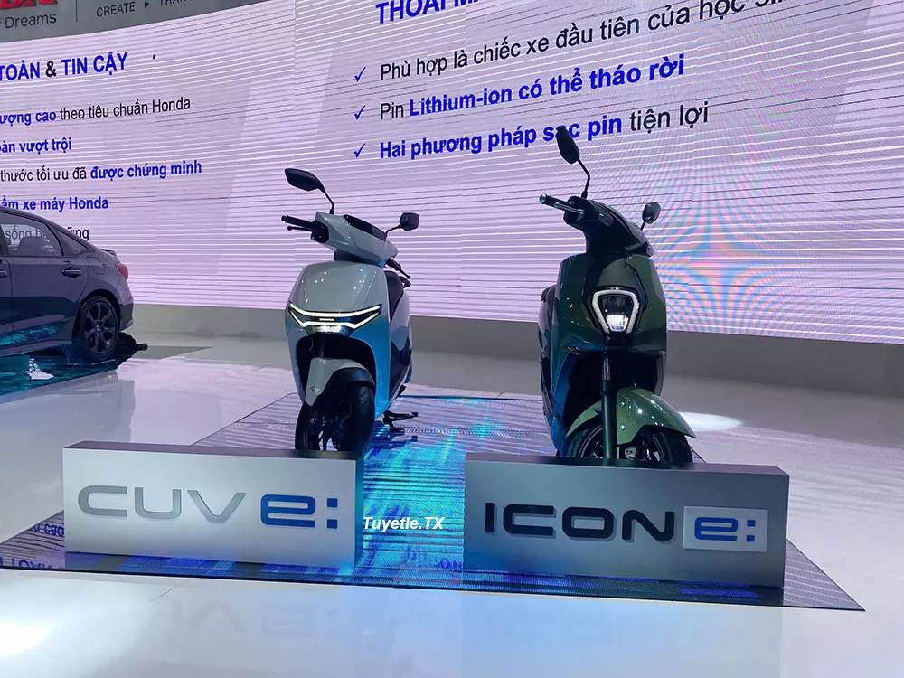 Honda CUV e: được vén màn cùng với ICON e: tại Việt Nam. Honda CUV e: được vén màn cùng với ICON e: tại Việt Nam.