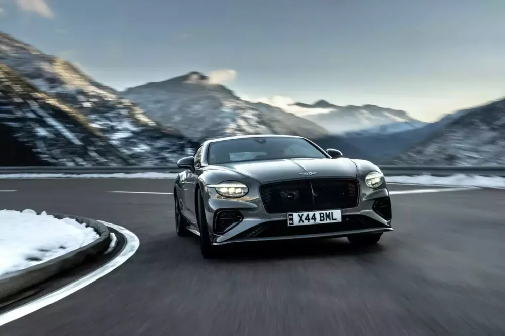 The Bentley Continental GT Speed on a highway