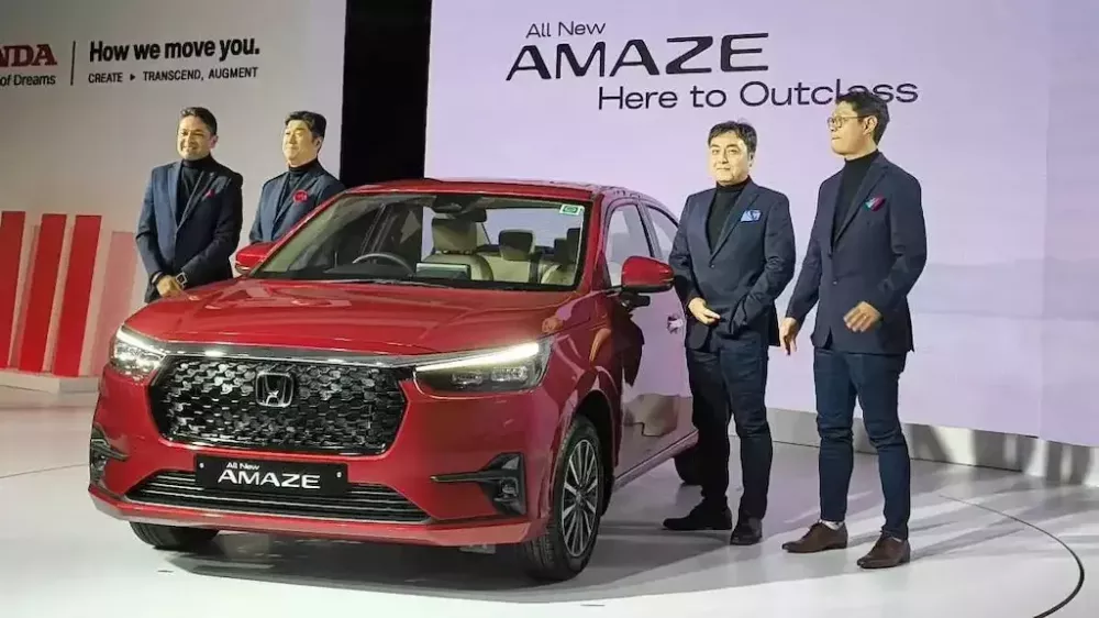Ra mắt sedan hạng A giá rẻ Honda Amaze 2025 ở Ấn Độ.