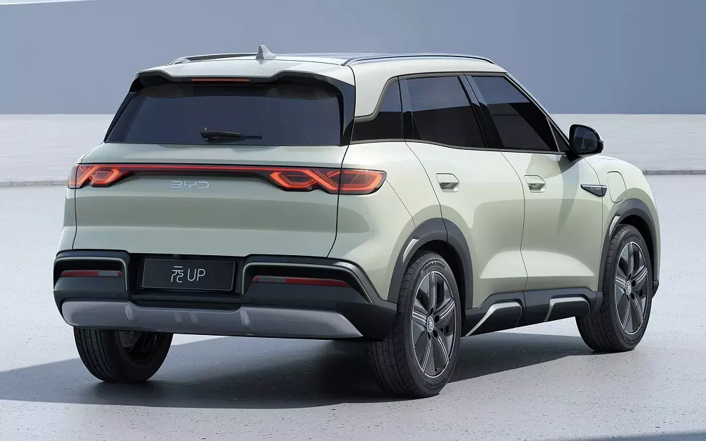 Rear design of the BYD Yuan Up