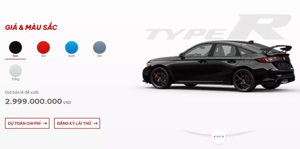 Phiên bản hiệu suất cao của Honda Civic lặng lẽ tăng giá đến 600 triệu đồng tại Việt Nam Phiên bản hiệu suất cao của Honda Civic lặng lẽ tăng giá đến 600 triệu đồng tại Việt Nam