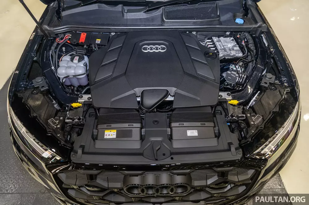 Audi Q7 dùng động cơ xăng V6 với công nghệ mild hybrid 48 V Audi Q7 dùng động cơ xăng V6 với công nghệ mild hybrid 48 V