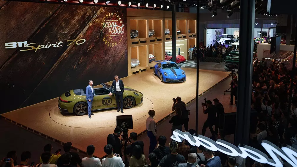 Gian hàng của Porsche tại Triển lãm Ô tô Thượng Hải 2025 Gian hàng của Porsche tại Triển lãm Ô tô Thượng Hải 2025