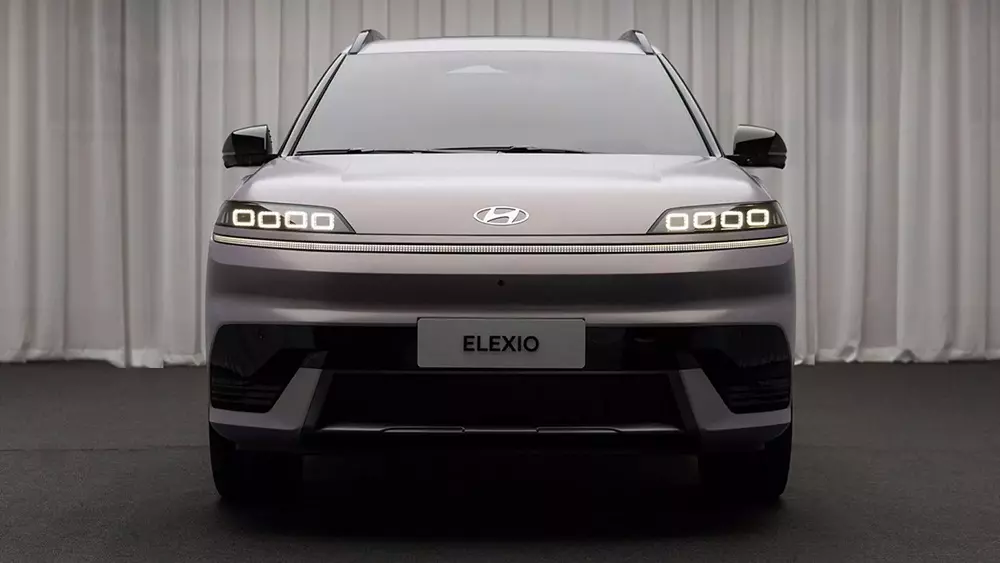 Cận cảnh đầu xe của Hyundai Elexio Cận cảnh đầu xe của Hyundai Elexio