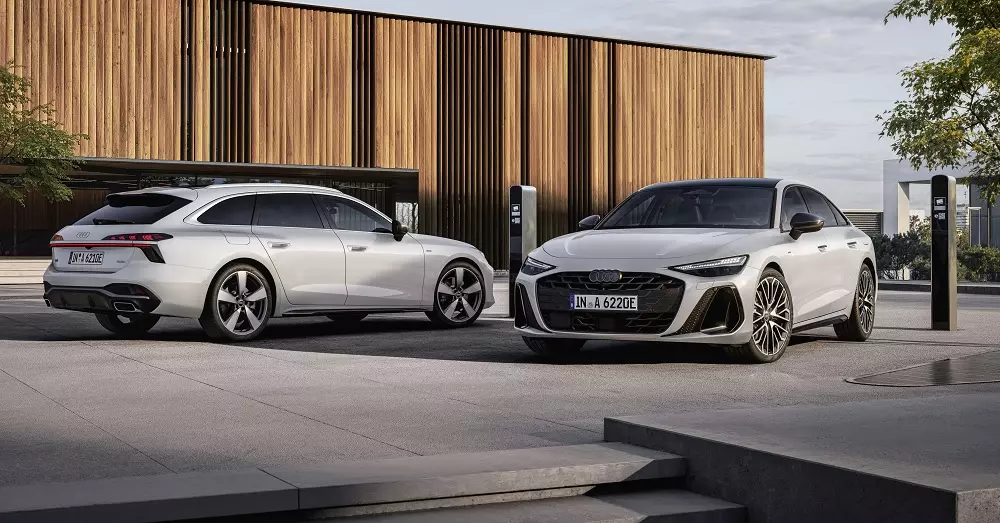 Vén màn Audi A6 2025 phiên bản hybrid sạc điện Vén màn Audi A6 2025 phiên bản hybrid sạc điện