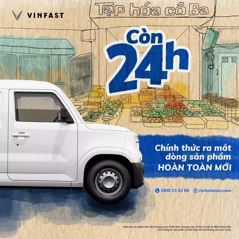VinFast nhá hàng xe chở hàng chạy điện cỡ nhỏ trước khi trình làng vào ngày mai VinFast nhá hàng xe chở hàng chạy điện cỡ nhỏ trước khi trình làng vào ngày mai