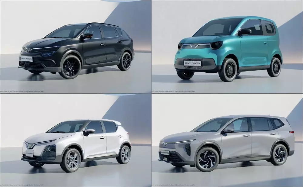 4 mẫu xe điện VinFast Green 4 mẫu xe điện VinFast Green
