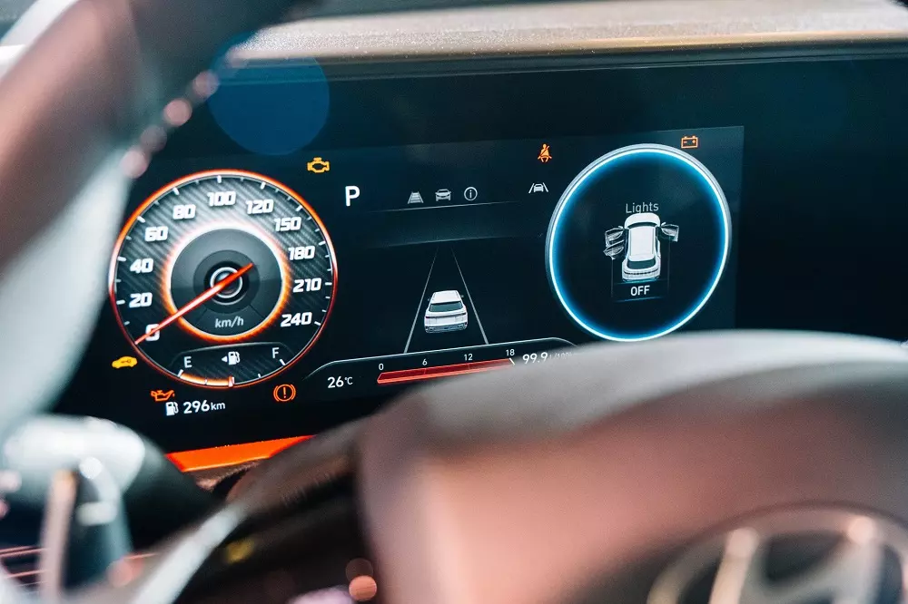 Bảng đồng hồ kỹ thuật số của Hyundai Creta 2025 Bảng đồng hồ kỹ thuật số của Hyundai Creta 2025