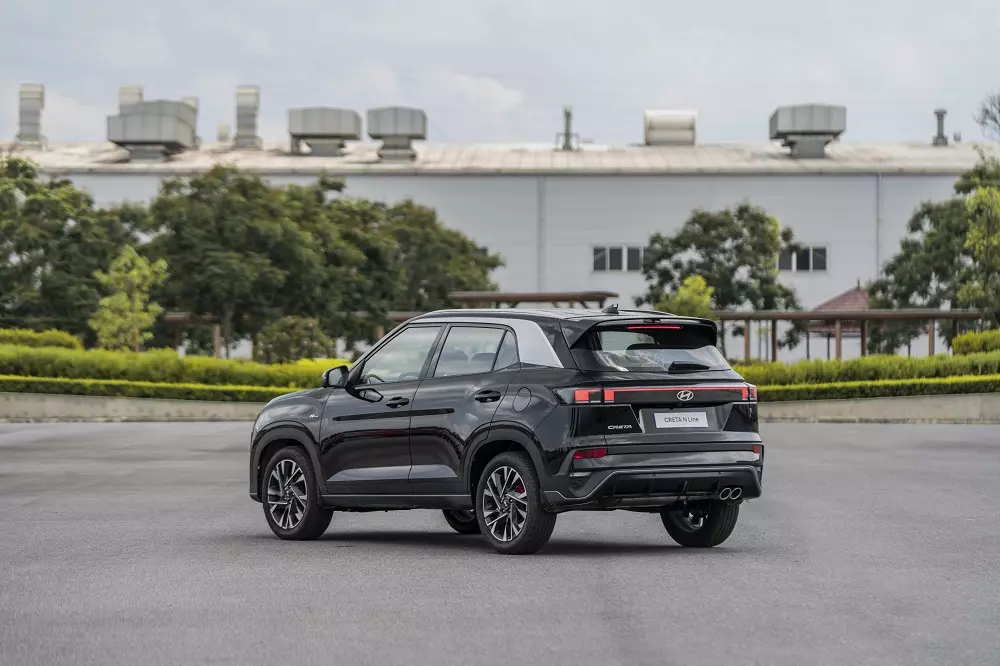 Thiết kế phía sau của Hyundai Creta N Line 2025 Thiết kế phía sau của Hyundai Creta N Line 2025