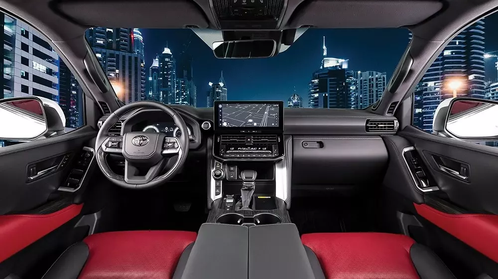 Khoang lái của Toyota Land Cruiser Hybrid 2025 Khoang lái của Toyota Land Cruiser Hybrid 2025