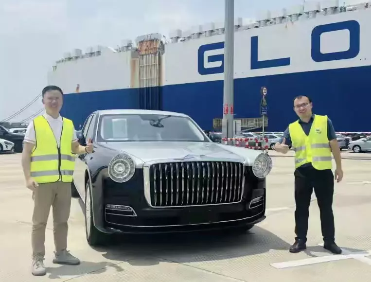 Hongqi Guoli on its way to Dubai