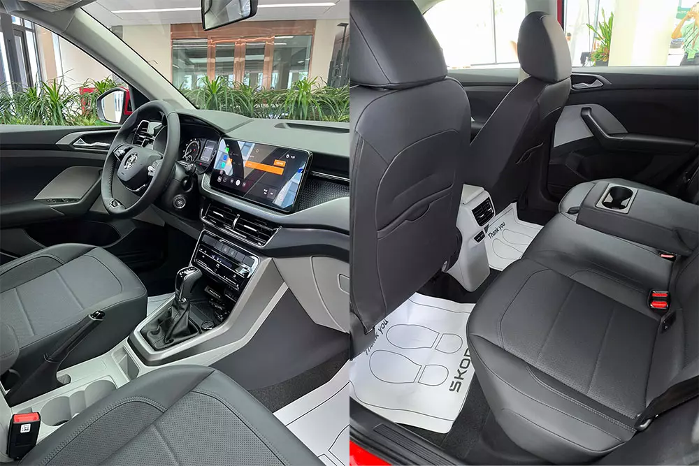 Nội thất của Skoda Kushaq bản tiêu chuẩn Nội thất của Skoda Kushaq bản tiêu chuẩn