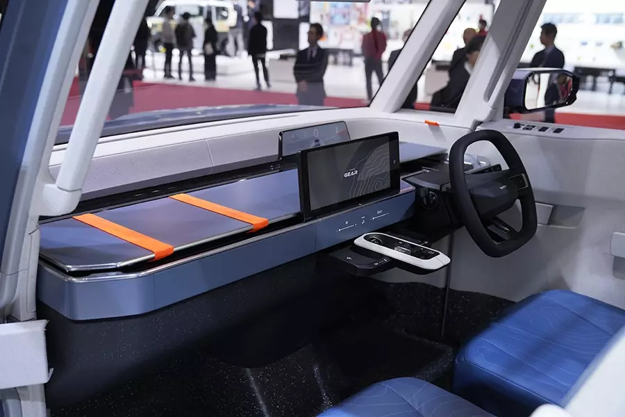 Khoang lái của Toyota X-Van Gear Concept Khoang lái của Toyota X-Van Gear Concept
