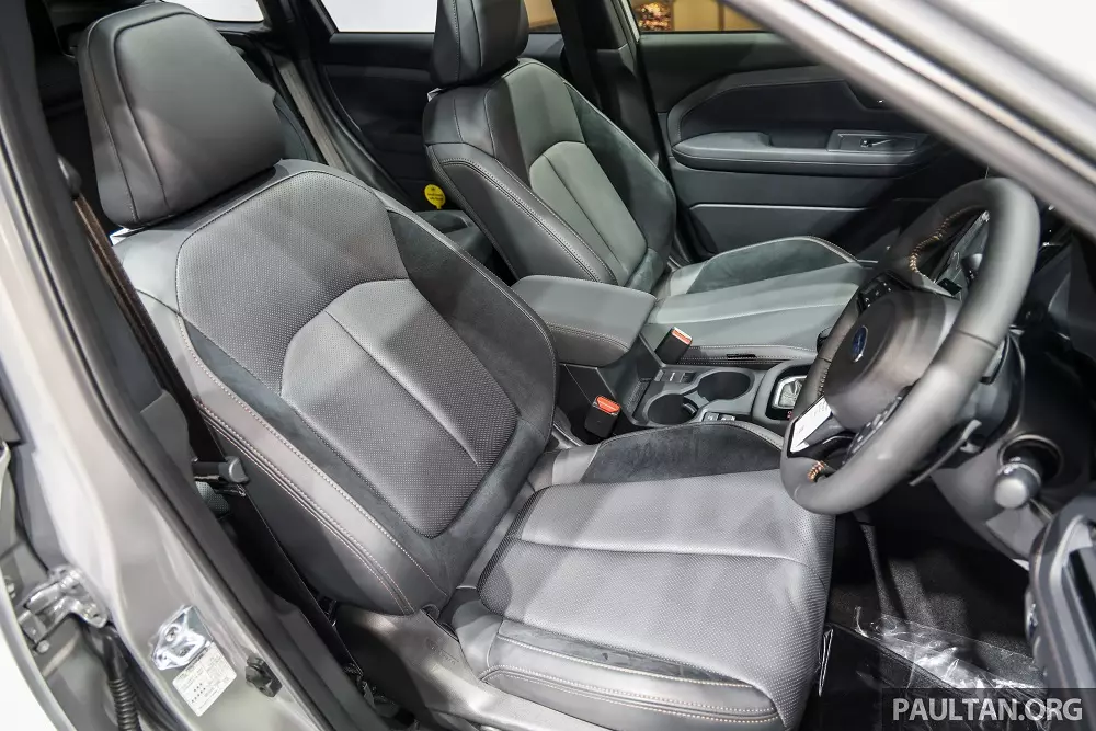 Hàng ghế trước của Subaru Forester 2026 Hàng ghế trước của Subaru Forester 2026