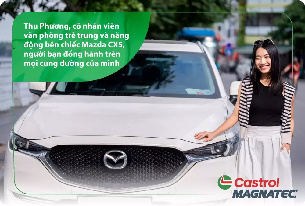 Thu Phương bên chiếc Mazda CX-5, người bạn đồng hành trên mọi cung đường của mình Thu Phương bên chiếc Mazda CX-5, người bạn đồng hành trên mọi cung đường của mình