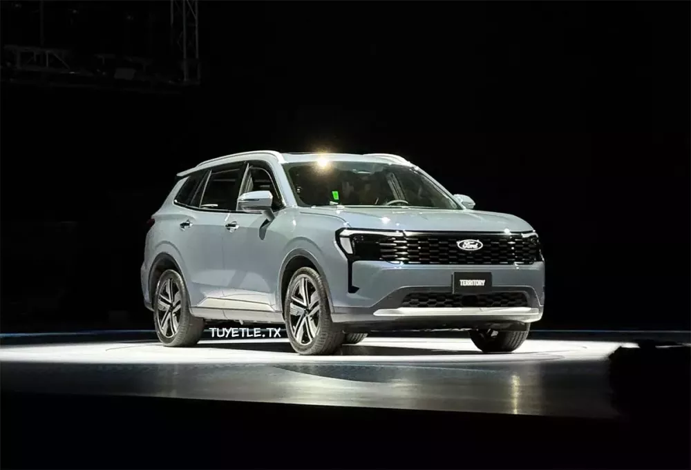 Ford Territory 2025 màu xanh khói mới Ford Territory 2025 màu xanh khói mới