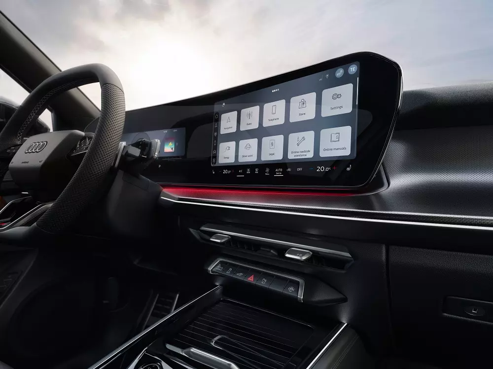 Màn hình cong của Audi Q3 Sportback 2025 Màn hình cong của Audi Q3 Sportback 2025