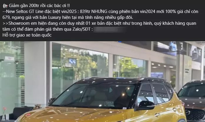 Kia Seltos giảm giá đến 160 triệu đồng tại đại lý để xả hàng tồn