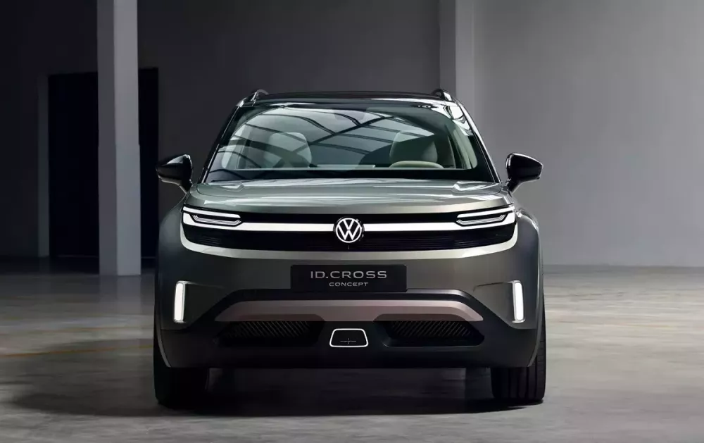 Cận cảnh khu vực đầu xe của Volkswagen ID. Cross Cận cảnh khu vực đầu xe của Volkswagen ID. Cross