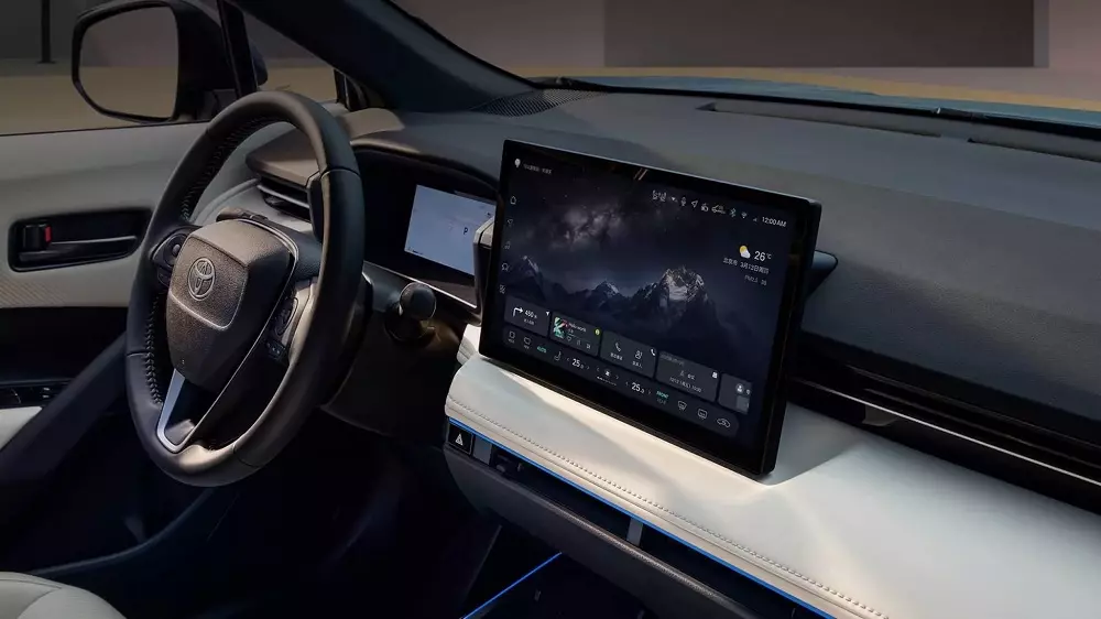 Màn hình cảm ứng trung tâm cỡ lớn hơn của Toyota Frontlander 2026 Màn hình cảm ứng trung tâm cỡ lớn hơn của Toyota Frontlander 2026