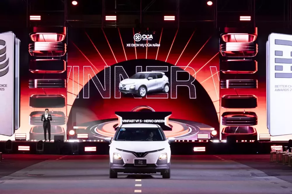 VinFast thắng lớn tại gala trao giải Car Choice Awards 2025 với 4 giải thưởng VinFast thắng lớn tại gala trao giải Car Choice Awards 2025 với 4 giải thưởng
