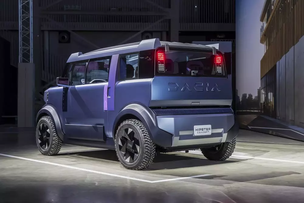 Dacia Hipster nhìn từ phía sau Dacia Hipster nhìn từ phía sau
