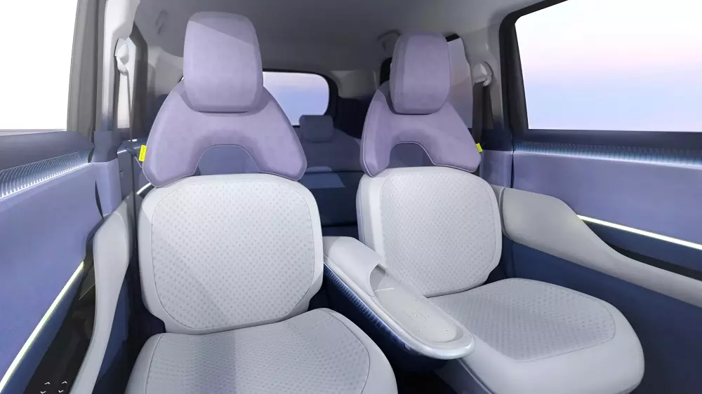 Ghế trước của Suzuki Vision e-Sky tách riêng phần trên và dưới Ghế trước của Suzuki Vision e-Sky tách riêng phần trên và dưới