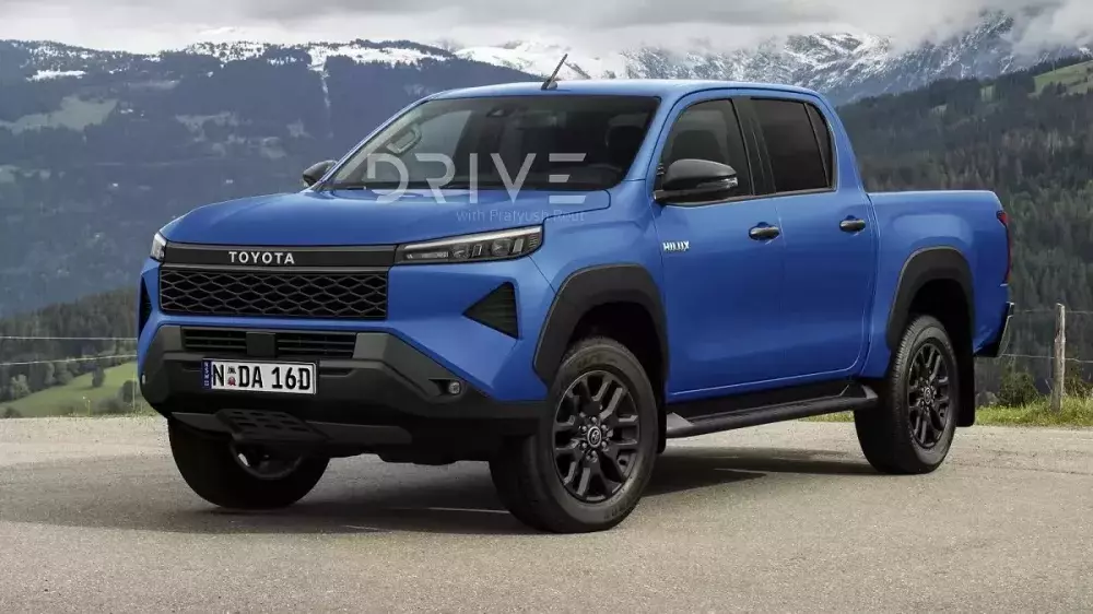 Hình ảnh phác họa của Toyota Hilux 2026 Hình ảnh phác họa của Toyota Hilux 2026