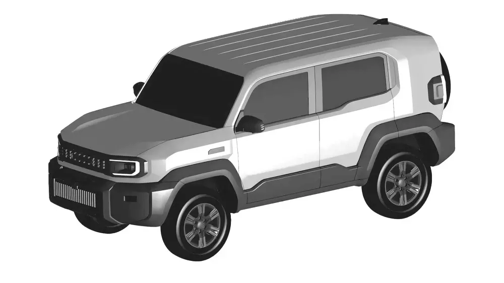 Bản vẽ bằng sáng chế của Toyota Land Cruiser FJ 2026 Bản vẽ bằng sáng chế của Toyota Land Cruiser FJ 2026