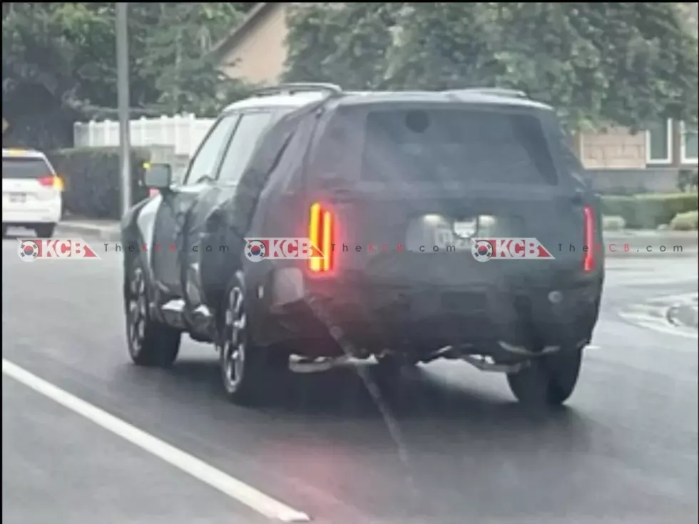 Cụm đèn hậu của Kia Telluride 2026 được thiết kế dọc, tương tự đèn pha Cụm đèn hậu của Kia Telluride 2026 được thiết kế dọc, tương tự đèn pha