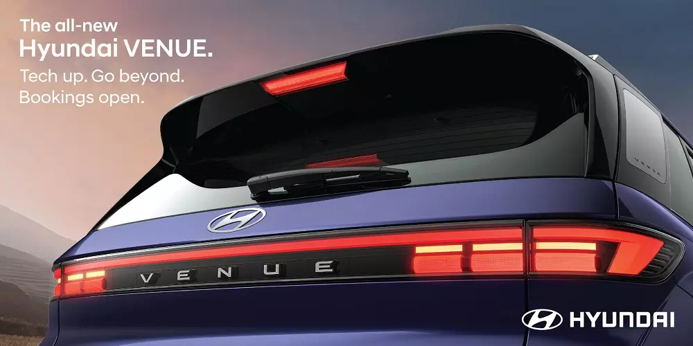 Cận cảnh cụm đèn hậu của Hyundai Venue 2026 Cận cảnh cụm đèn hậu của Hyundai Venue 2026
