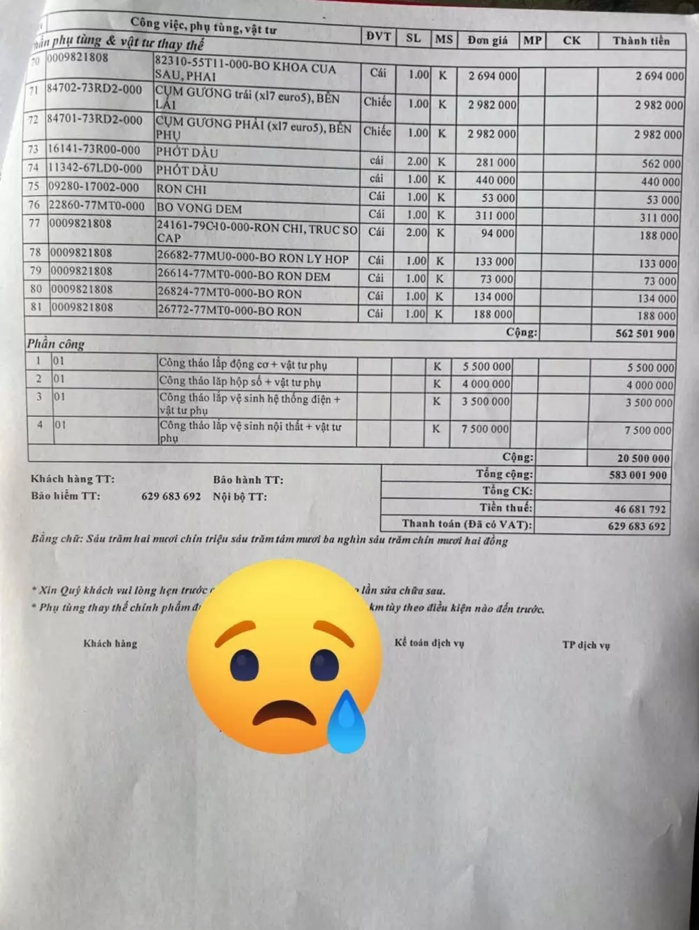 Suzuki XL7 ngập nước được báo giá sửa lên đến 630 triệu, đắt hơn cả xe mới Suzuki XL7 ngập nước được báo giá sửa lên đến 630 triệu, đắt hơn cả xe mới