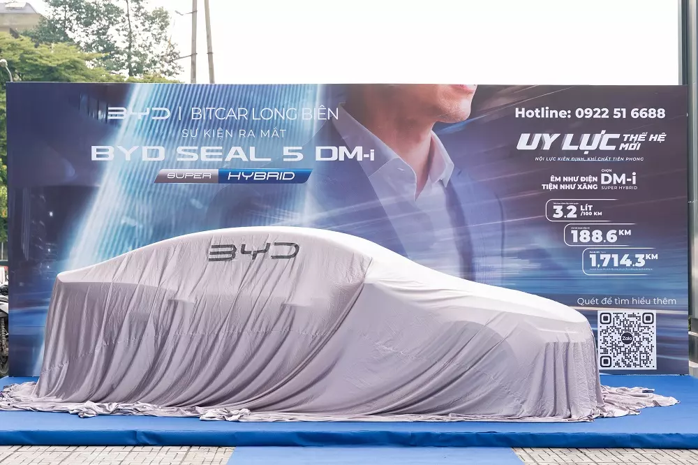 BYD Bitcar Long Biên chính thức ra mắt Seal 5 - mẫu sedan hạng C giá khởi điểm 696 triệu đồng BYD Bitcar Long Biên chính thức ra mắt Seal 5 - mẫu sedan hạng C giá khởi điểm 696 triệu đồng