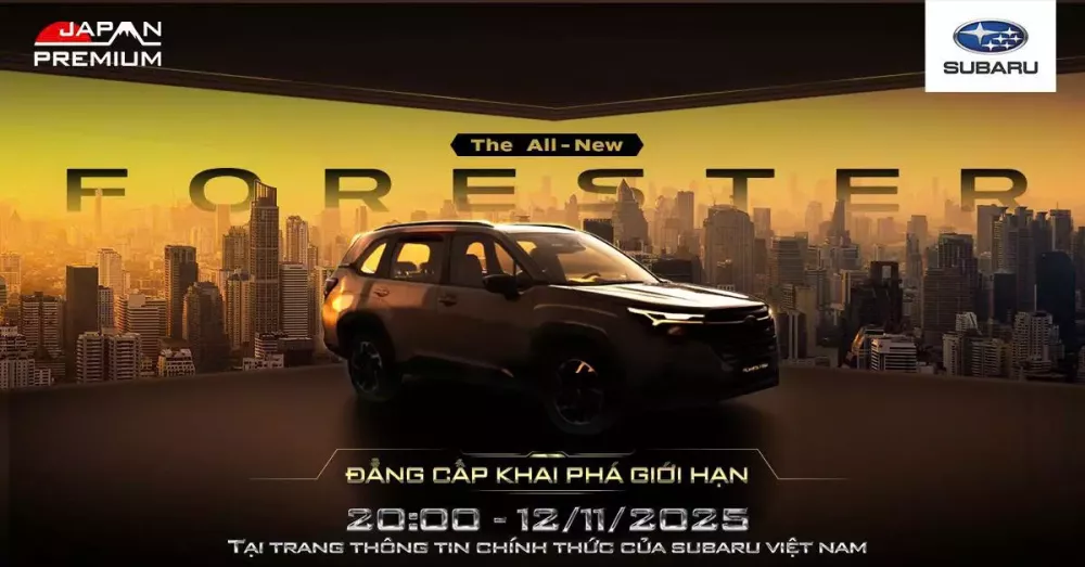 Subaru Forester thế hệ mới được chốt lịch ra mắt Việt Nam ngay trong tháng này