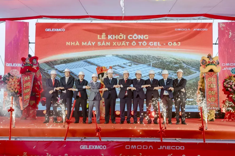 Lễ khởi công Nhà máy sản xuất ô tô Gel-O&J diễn ra thành công tốt đẹp