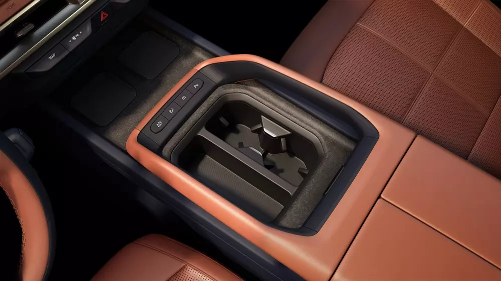 Cụm điều khiển trung tâm của Kia Telluride 2026 Cụm điều khiển trung tâm của Kia Telluride 2026