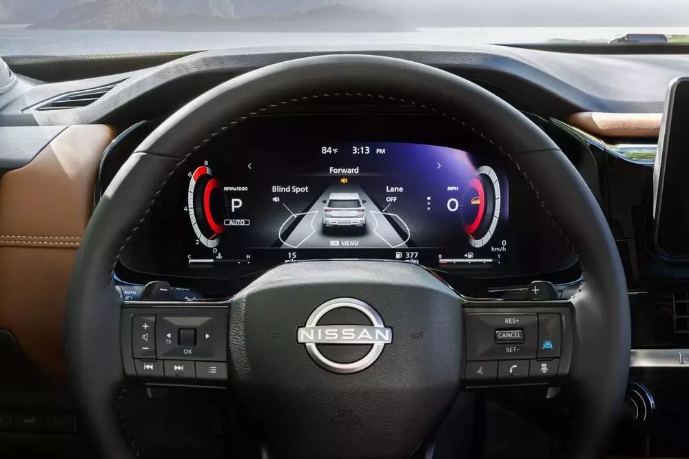 Bảng đồng hồ kỹ thuật số của Nissan Pathfinder 2026 Bảng đồng hồ kỹ thuật số của Nissan Pathfinder 2026