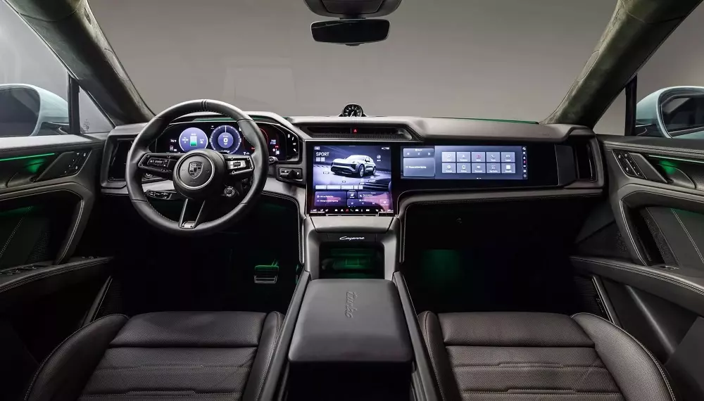 Khoang lái của Porsche Cayenne Electric 2026 bản Turbo Khoang lái của Porsche Cayenne Electric 2026 bản Turbo
