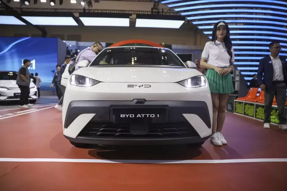 Cận cảnh thiết kế đầu xe của BYD Atto 1