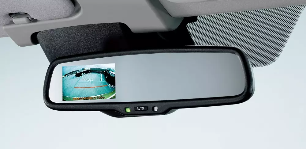 Gương chiếu hậu chống chói tự động tích hợp màn hình nhỏ của Toyota Probox 2026
