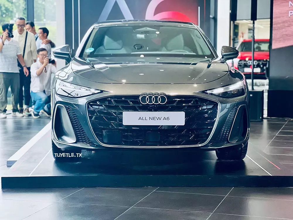 Audi A6 sở hữu lưới tản nhiệt mới