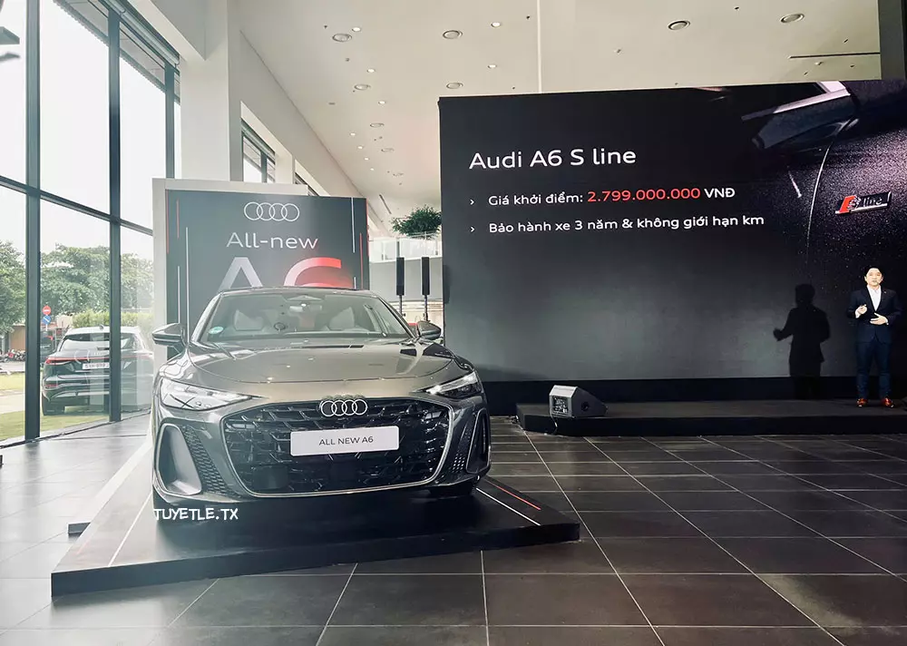 Sedan hạng sang Audi A6 thế hệ mới chính thức trình làng tại Việt Nam, giá 2,8 tỷ đồng