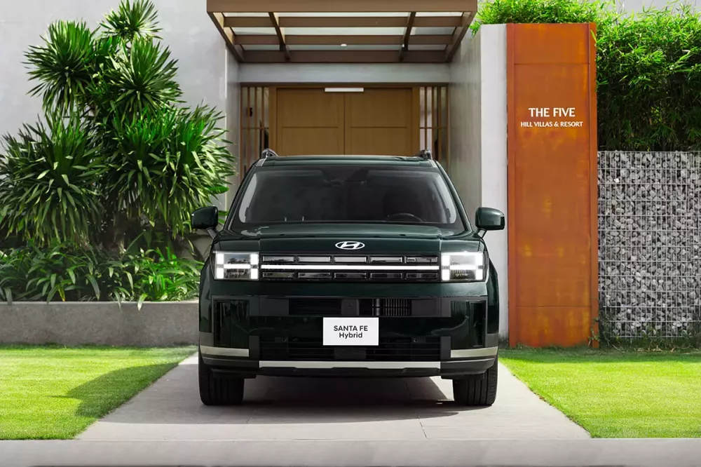 Hyundai Santa Fe Hybrid 2026 có thiết kế như các phiên bản máy xăng