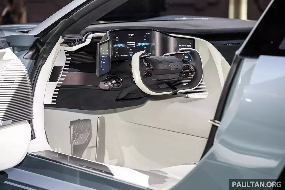 Khoang lái của Lexus LFA Concept với thiết kế lấy người lái làm trung tâm Khoang lái của Lexus LFA Concept với thiết kế lấy người lái làm trung tâm