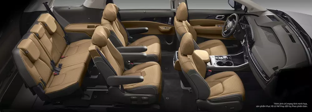 Nội thất của Kia Carnival Premium Hybrid Nội thất của Kia Carnival Premium Hybrid