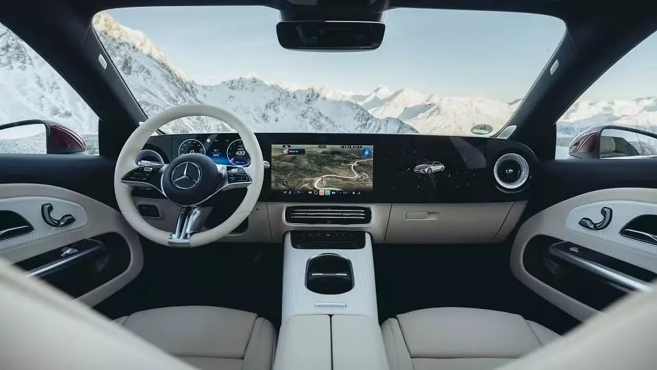 Khoang lái của Mercedes-Benz CLA 220 hybrid 2026